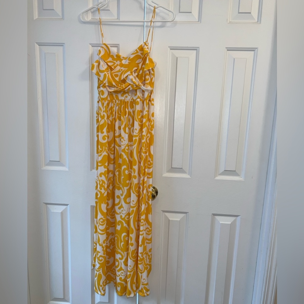 Yellow maxi dress